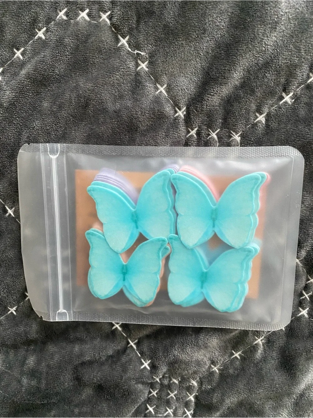 Pastel Butterfly Cupcake Toppers - 5 Color Mixed